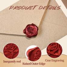 10pcs/30pcs Wax Seal Stickers, Assorted Colors Envelope Seal Stickers Envelope Seals Self Adhesive Stickers, For Envelope Sealing, Decorations, Wedding Invitations, Gift Wrapping, Easy To Stick, No Need Hole Punching, Wax Seal Sticker Decals - Multicolor - View 5