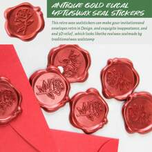 10pcs/30pcs Wax Seal Stickers, Assorted Colors Envelope Seal Stickers Envelope Seals Self Adhesive Stickers, For Envelope Sealing, Decorations, Wedding Invitations, Gift Wrapping, Easy To Stick, No Need Hole Punching, Wax Seal Sticker Decals - Multicolor - View 6