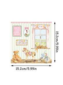 12 piezas de papel con patrón de flores y plantas vintage para scrapbooking, papelería creativa para Año Nuevo, San Valentín, Pascua, estilo retro, suministros de oficina, aprendizaje estudiantil, decoraciones de fiesta, tarjetas de felicitación, cajas de regalo DIY, caja de explosión, útiles escolares, regreso a clases