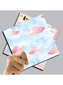 12 piezas de papel con patrón de flores y plantas vintage para scrapbooking, papelería creativa para Año Nuevo, San Valentín, Pascua, estilo retro, suministros de oficina, aprendizaje estudiantil, decoraciones de fiesta, tarjetas de felicitación, cajas de regalo DIY, caja de explosión, útiles escolares, regreso a clases