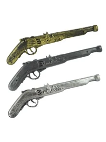 Pistola de Pirata do Caribe de Plástico, Brinquedo de Cosplay de Pirata, Acessório e Brinquedo de Arma para Fantasia de Personagem de Halloween, Acessório para Peça de Teatro, Festa e Festival, Adequado Tanto para Homens Quanto para