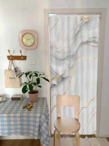 1 Set/4 Sets Beautiful Dark Gray Textured Shower Curtain Set, Patterned Shower Curtain With Multi-Color Background, Modern Personalized Bathroom Decor, Waterproof Shower Curtain Set (With 12 Hooks), Non-Slip Bath Mat, U-Shaped Toilet Cover, Bathroom Decoration Fall Decor Bathroom Accessories Back To School - Multicolor - View 6