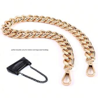 15-47 Inch Fashion Metal Chain Purse Handle Handle Shoulder Strap Replacement Tote Bag