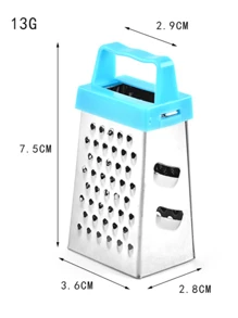 2Pcs Mini Stainless Steel Grater With Magnet Vegetable Peeler - Multicolor - Ver 5