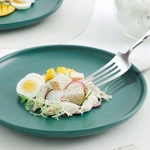Christmas 30pcs Stainless Steel Curved Waist Knife Fork Spoon Cutlery Set Home Decor New Year Gift - Silver - View 8