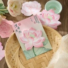 1pc/45pcs Set National Style Fragrant Sticky Notes, Memo, Remarks, Various Occasions,School Supplies,Back To School