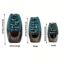 陶瓷玫瑰石英水晶树香炉，瀑布回流香架，适用于瑜伽、冥想和家居装饰、空气净化器，是送给妈妈的理想礼物 - 水晶樹彎曲款 - 查看 11