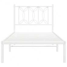 Stylish White Bed Frame With Headboard 790cm Mattress Not Included - White - View 3