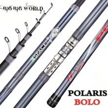 Caña de pescar telescópica BIGBIGWORLD Polaris de 3.8/4.5/5.2/6M de carbono de alta resistencia, ultra ligera para pesca de flotador con señuelos de 10-40G