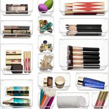 Kit 25 Modular Multipurpose Organizer Drawers Acrylic Crystal