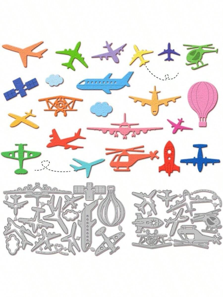 Lot De 4 Maquettes Avion Miniatures En Plastique – Pour Micro-paysages, Décoration Et Collection – Détails Fins