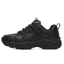 Skechers Zapatos de senderismo para hombres, zapatos de trekking con cordones para exteriores, zapatos deportivos casuales para viajes con absorción de impactos 237692-BBK