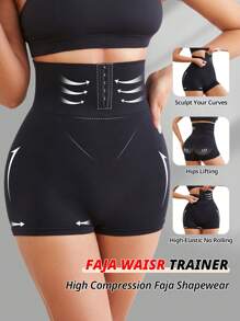 Flarixa 无缝腹部控制 Faja 塑身短裤 下腰束腰训练器 塑身平角内裤 紧致压缩提臀内裤