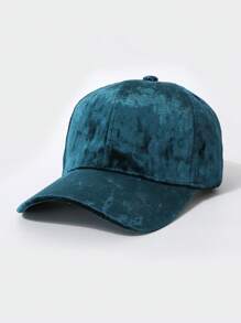 1pc Women Velvet Ombre Color Baseball Cap, Warm Winter Accessory,Summer,Beach,Hat - Multicolor - View 11