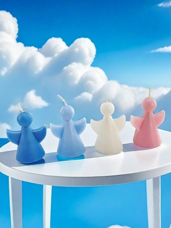 1 pieza Vela perfumada con forma de ángel, decoración creativa, decoración del hogar, decoración para el Ramadán, regalo para festividades