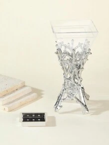 Transparent Geometric Luxury Alloy Incense Burner, Suitable For Gifts Birthday Graduation