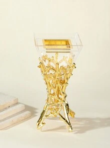 Transparent Geometric Luxury Alloy Incense Burner, Suitable For Gifts Birthday Graduation