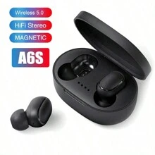 New A6s TWS Waterproof In-Ear Hi-Fi Stereo Wireless Headphones: Perfect Gift For Men & Women A6S Tws Waterproof In-Ear Hi-Fi Stereo Wireless Earbuds: Sports Life Headphones Compatible With IPhone/Android Best Gifts For Men & Women!150mAh High-Capacity Charging Compartment