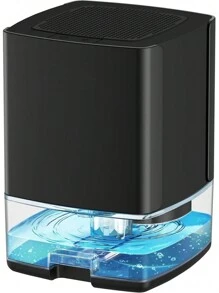 Portable Dehumidifier - 30 OZ Water Tank, Auto-Off, Ideal For Room, Bathroom, Bedroom, RV, Closet - Compact Home Dehumidifier For Spaces Up To 500 Sq.Ft, With 7 Colors LED Light