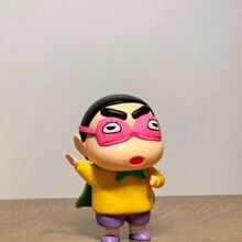 CRAYON SHINCHAN Crayon Shin Chan Eye Mask Shin Chan Cute Desktop Ornament Toy Handmade Model Doll Play Gift - Multicolor - View 2