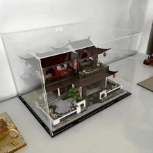 Assemble Clear Acrylic Box: The Perfect Display Case For Collectibles, Action Figures & Toys (4x4x4 Inch; 10x10x10 Cm) Christmas, Halloween, Thanksgiving Gift