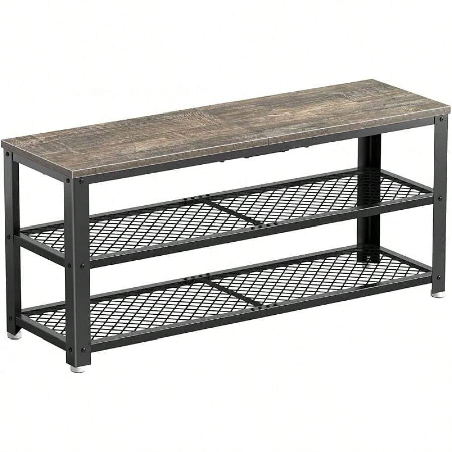 3-Tier Shoe Rack Mesh With Cushion | SHEIN USA