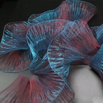 2 Yards Meerjungfrau Farbverlauf Chiffon Raffstoff Dekorationsmaterial