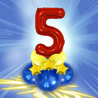 12 个/套 32 英寸（约 80 厘米）多色数字气球，0-9 大型金属箔数字气球由聚酯薄膜制成，适用于生日派对装饰、结婚周年庆典、迎婴派对和所有节日场合