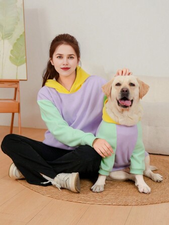 Felpa coordinata per proprietari di cani, abbigliamento per animali domestici, vestiti invernali per cani, vestiti per animali domestici, vestiti per cani, vestiti per cani, abbigliamento per cani, vestiti per cani di piccola taglia, vestiti per cani di grossa taglia, maglioni per cani, vestiti carini per cani, vestiti per cani da compagnia