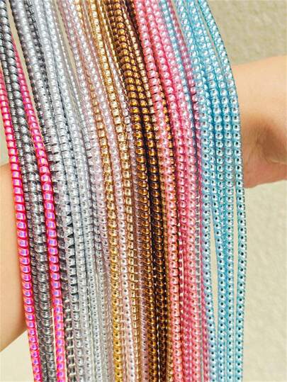 1 pieza Cable de datos de 1.4m con protección a prueba de suciedad, cable de carga de teléfono con protector de manga metálica resistente a roturas y enredos