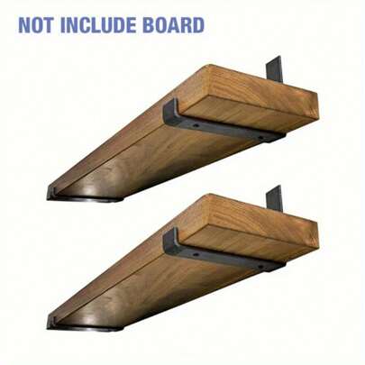 2Pcs Shelf Bracket Wall-Mounted Industrial Shelf Bracket 9 X 4.5'' X 1.6'' DIY Various Space-Saving Workbench Fixing Furniture Fastener