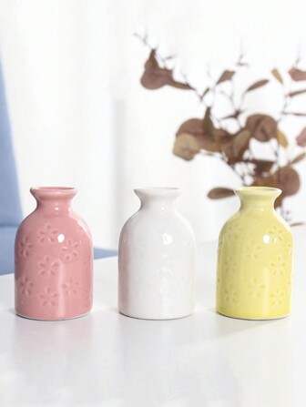 1 pièce Mini vase à fleurs pour décoration de table, article de décoration pour maison pour fleurs coupées et séchées, décoration de chambre pour la rentrée scolaire, fournitures scolaires, vase en verre