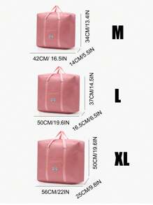 1 Pc Large Capacity Folding Luggage Storage Bag Suitcase Travel Waterproof Pouch Handbag Shoulder Bag Organizer Tote Bag,Three Sizes,Medium, Large And Extra Large,Summer Travel Essentials Bag For School School Accessories School Stuff