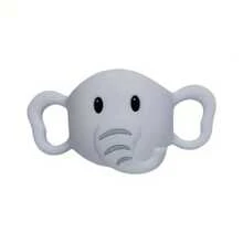 Uroczy silikonowy uchwyt do butelki w kształcie słonia - miękki, łatwy w trzymaniu, odpowiedni dla dzieci w wieku 0-3 lat, akcesorium do codziennego użytku, wielokrotnego użytku, pasuje do większości butelek z szyjką