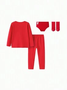 Balabala Coffret cadeau thermique pour filles, pyjamas et chaussettes, Nouvel An
