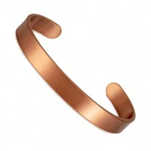 Pure Copper Bracelets For Women Men Unisex Adjustable Open Cuff Bangles Female Resizable Jewelry Metal Soft