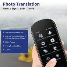 KaisoTech Taalvertalerapparaat, tweerichtings realtime spraakvertaling, ondersteuning voor 139 talen, nauwkeurige offline/opname/foto-directe vertaling met 3,1 inch HD-inch touchscreen voor reizen en sessies
