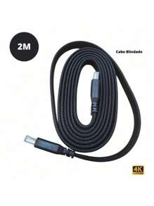 Cable HdTV Full Hd 4K 3D High Definition Resolution Version 2.0 2/3/5 Meters - Black - View 6