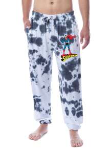 Warner Bros Mens'  Superhero Tie Dye Sleep Jogger Pajama Pants - 多彩 - 查看 1