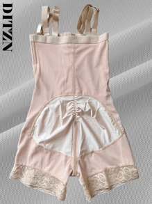 DITZN The New Abdominal Shapewear Outer Zipper Inner Row Of Buttons Waist Lifting Buttocks Straps Body Shaping Pants