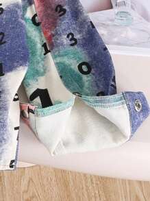 Young Boy Letter Print Casual Shirt For Spring