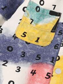 Young Boy Letter Print Casual Shirt For Spring