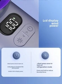 haoss Rechargeable 4000mAh Handheld Portable Electric High Speed Outdoor Round Handheld Fan, 100 Wind Speed Levels, Instant Cooling