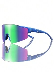 1 Pair Fashion Sport Fashion Glasses, Cycling Glasses, Running Glasses, Suitable For Outdoor Sports, Cycling, Running, Hiking And Other Outdoor Activities Easy Comfort Casual Outfits Outdoor Cycling Glasses For Summer Beach Vacation,Outdoor,Travel