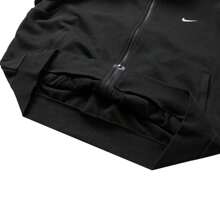 Nike Women Jackets Casual Hooded Knit Zipper Jacket W NSW NK CHLL FT FZ HDY FN2420-010 - Black/Sail White - View 6