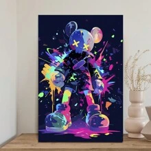 KAW Fashion Street Graffiti Canvas, Personalized Hip Hop Culture Wall Art, Suitable For Bedroom, Kitchen, Dining Room, Living Room, Office, And Other Home Wall Decorations