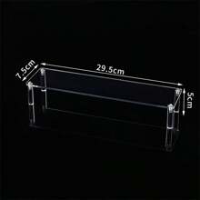 Acrylic Step-Style Display Rack, Makeup, Perfume, Collectible Doll, Action Figure Storage And Display Shelf,For Holiday Beach, Bathroom Collection, Bedroom Collection, Large Capacity - Transparent - View 11