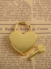 个性化金属爱心锁心形迷你挂锁,适合宿舍柜子、行李箱、包包 - 可爱的情人节礼物 - 彩色 - 查看 20