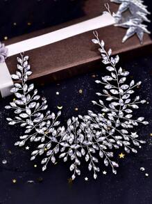 1pc Handmade Fully Rhinestoned Women Wedding Dress Belt, Suitable For Bridal Gown, Evening Dress, Style SH237