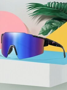 1 Pair Fashion Sport Fashion Glasses, Cycling Glasses, Running Glasses, Suitable For Outdoor Sports, Cycling, Running, Hiking And Other Outdoor Activities Easy Comfort Casual Outfits Outdoor Cycling Glasses For Summer Beach Vacation,Outdoor,Travel